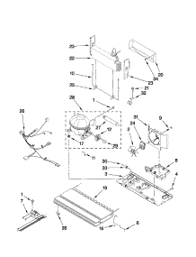 Unit Parts parts for Kenmore Refrigerator 596.69912012 (59669912012, 596 69912012) from AppliancePartsPros.com