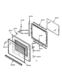 Door Parts parts for Kenmore Microwave 565.8738612 (5658738612, 565 8738612) from AppliancePartsPros.com