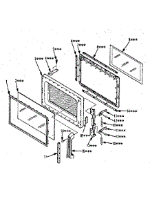 Door Parts parts for Kenmore Microwave 567.8711281 (5678711281, 567 8711281) from AppliancePartsPros.com