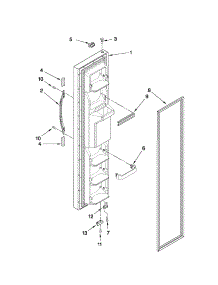 Freezer Door Parts parts for Kenmore Refrigerator 106.59919703 (10659919703, 106 59919703) from AppliancePartsPros.com