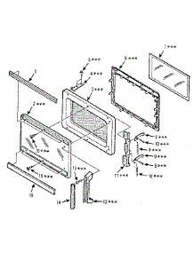Door Parts parts for Kenmore Microwave 567.8821480 (5678821480, 567 8821480) from AppliancePartsPros.com