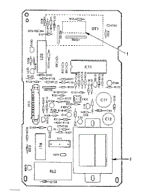 Power And Control Circuit Board No. 14455 parts for Kenmore Microwave 567.8821380 (5678821380, 567 8821380) from AppliancePartsPros.com