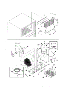 System parts for Kenmore Refrigerator 253.61554016 (25361554016, 253 61554016) from AppliancePartsPros.com