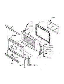 Door Parts parts for Kenmore Microwave 567.8821380 (5678821380, 567 8821380) from AppliancePartsPros.com