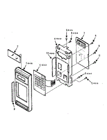 Control Panel Parts parts for Kenmore Microwave 567.8821380 (5678821380, 567 8821380) from AppliancePartsPros.com