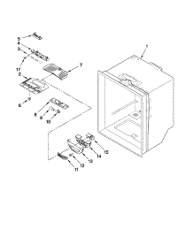 Refrigerator Liner Parts parts for Kenmore Refrigerator 596.79223013 (59679223013, 596 79223013) from AppliancePartsPros.com