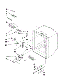 Refrigerator Liner Parts parts for Kenmore Refrigerator 596.72012014 (59672012014, 596 72012014) from AppliancePartsPros.com