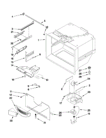 Freezer Liner Parts parts for Kenmore Refrigerator 596.79533017 (59679533017, 596 79533017) from AppliancePartsPros.com