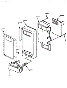 Control Panel parts for Kenmore Microwave 565.66101691 (56566101691, 565 66101691) from AppliancePartsPros.com