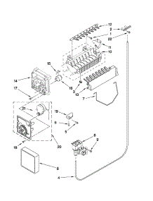 Icemaker Parts parts for Kenmore Refrigerator 106.51103111 (10651103111, 106 51103111) from AppliancePartsPros.com