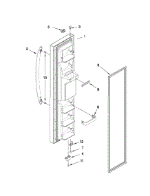 Freezer Door Parts parts for Kenmore Refrigerator 106.51103111 (10651103111, 106 51103111) from AppliancePartsPros.com