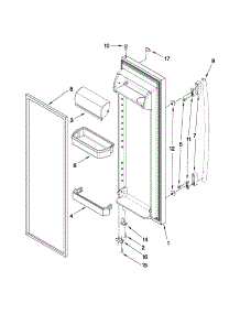 Refrigerator Door Parts parts for Kenmore Refrigerator 106.41263804 (10641263804, 106 41263804) from AppliancePartsPros.com