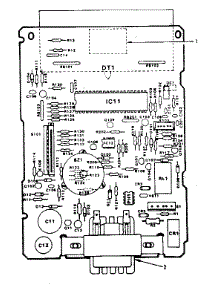 Power And Control Circuit Board (Part No. 12668 R) parts for Kenmore Microwave 566.8878530 (5668878530, 566 8878530) from AppliancePartsPros.com
