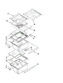 Refrigerator Shelf Parts parts for Kenmore Refrigerator 106.40263011 (10640263011, 106 40263011) from AppliancePartsPros.com