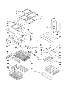 Shelf Parts parts for Kenmore Refrigerator 596.79529014 (59679529014, 596 79529014) from AppliancePartsPros.com