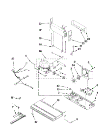 Unit Parts parts for Kenmore Refrigerator 596.79543016 (59679543016, 596 79543016) from AppliancePartsPros.com