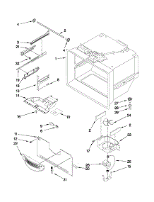 Freezer Liner Parts parts for Kenmore Refrigerator 596.72013014 (59672013014, 596 72013014) from AppliancePartsPros.com