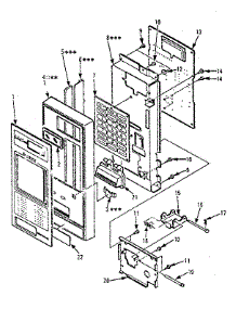 Control Panel parts for Kenmore Microwave 565.8841880 (5658841880, 565 8841880) from AppliancePartsPros.com