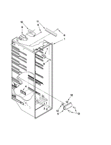 Refrigerator Liner Parts parts for Kenmore Refrigerator 106.41563805 (10641563805, 106 41563805) from AppliancePartsPros.com