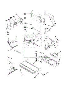 Unit Parts parts for Kenmore Refrigerator 596.79532014 (59679532014, 596 79532014) from AppliancePartsPros.com