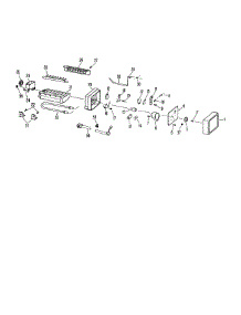 Icemaker parts for Kenmore Refrigerator 363.9611712 (3639611712, 363 9611712) from AppliancePartsPros.com