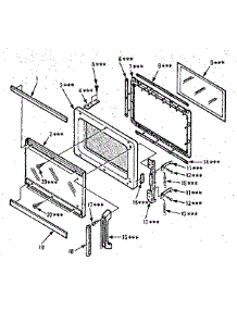 Door Parts parts for Kenmore Microwave 567.8721381 (5678721381, 567 8721381) from AppliancePartsPros.com