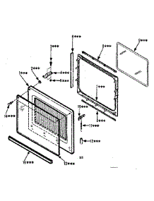 Door Parts parts for Kenmore Microwave 565.8738611 (5658738611, 565 8738611) from AppliancePartsPros.com