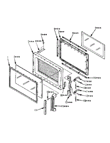 Door Parts parts for Kenmore Microwave 567.8711280 (5678711280, 567 8711280) from AppliancePartsPros.com