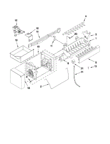 Icemaker Parts parts for Kenmore Refrigerator 596.72009013 (59672009013, 596 72009013) from AppliancePartsPros.com