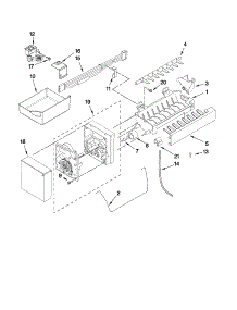 Icemaker Parts parts for Kenmore Refrigerator 596.72003012 (59672003012, 596 72003012) from AppliancePartsPros.com
