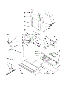 Unit Parts parts for Kenmore Refrigerator 596.79243013 (59679243013, 596 79243013) from AppliancePartsPros.com