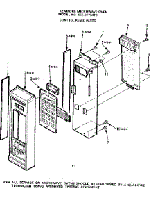 Control Panel Parts parts for Kenmore Microwave 565.8778410 (5658778410, 565 8778410) from AppliancePartsPros.com