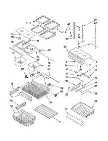 Shelf Parts parts for Kenmore Refrigerator 596.79322013 (59679322013, 596 79322013) from AppliancePartsPros.com