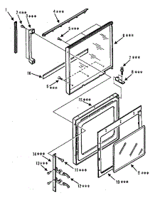 Door parts for Kenmore Microwave 565.8944780 (5658944780, 565 8944780) from AppliancePartsPros.com