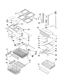 Shelf Parts parts for Kenmore Refrigerator 596.79323014 (59679323014, 596 79323014) from AppliancePartsPros.com