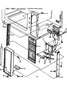 Control Panel Parts parts for Kenmore Microwave 564.9997810 (5649997810, 564 9997810) from AppliancePartsPros.com