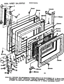 Door Parts parts for Kenmore Microwave 564.9997810 (5649997810, 564 9997810) from AppliancePartsPros.com