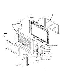 Door Parts parts for Kenmore Microwave 567.8701080 (5678701080, 567 8701080) from AppliancePartsPros.com