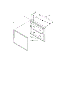 Freezer Door Parts parts for Kenmore Refrigerator 596.69989012 (59669989012, 596 69989012) from AppliancePartsPros.com