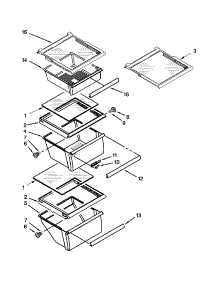 Refrigerator Shelf Parts parts for Kenmore Refrigerator 106.51124210 (10651124210, 106 51124210) from AppliancePartsPros.com