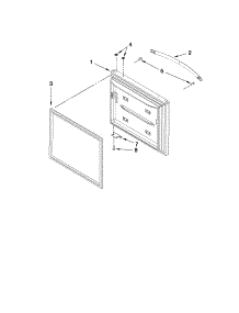 Freezer Door Parts parts for Kenmore Refrigerator 596.69280012 (59669280012, 596 69280012) from AppliancePartsPros.com