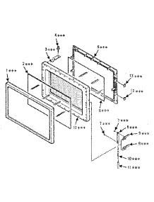 Door Parts parts for Kenmore Microwave 567.8821880 (5678821880, 567 8821880) from AppliancePartsPros.com