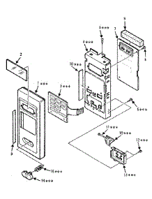 Control Panel Parts parts for Kenmore Microwave 567.8821880 (5678821880, 567 8821880) from AppliancePartsPros.com