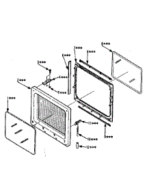 Door Parts parts for Kenmore Microwave 565.8708610 (5658708610, 565 8708610) from AppliancePartsPros.com
