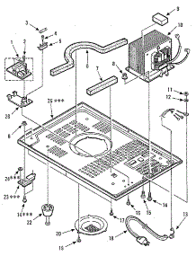 Microwave parts for Kenmore Microwave 565.8972180 (5658972180, 565 8972180) from AppliancePartsPros.com