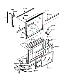 Door Parts parts for Kenmore Microwave 564.8773680 (5648773680, 564 8773680) from AppliancePartsPros.com