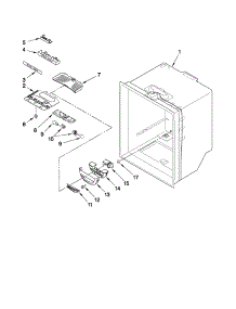 Refrigerator Liner Parts parts for Kenmore Refrigerator 596.69984011 (59669984011, 596 69984011) from AppliancePartsPros.com