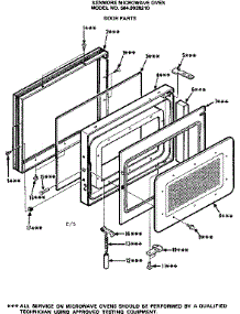 Door Parts parts for Kenmore Microwave 564.9928210 (5649928210, 564 9928210) from AppliancePartsPros.com