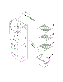Freezer Liner Parts parts for Kenmore Refrigerator 106.51113210 (10651113210, 106 51113210) from AppliancePartsPros.com