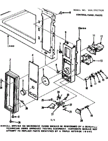 Control Panel Parts parts for Kenmore Microwave 564.9927910 (5649927910, 564 9927910) from AppliancePartsPros.com